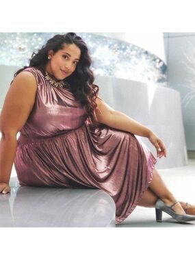 1X • ModCloth • Savor The Occasion Rose Gold A Line Dress